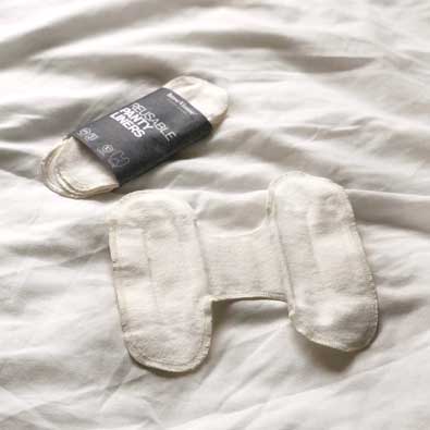 White Topped Menstrual Pads