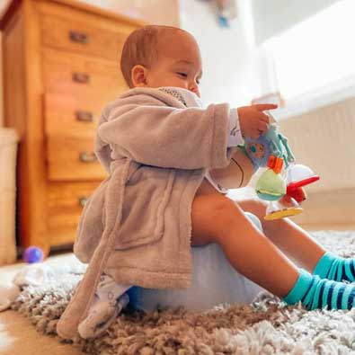 Introducing a potty at an early age