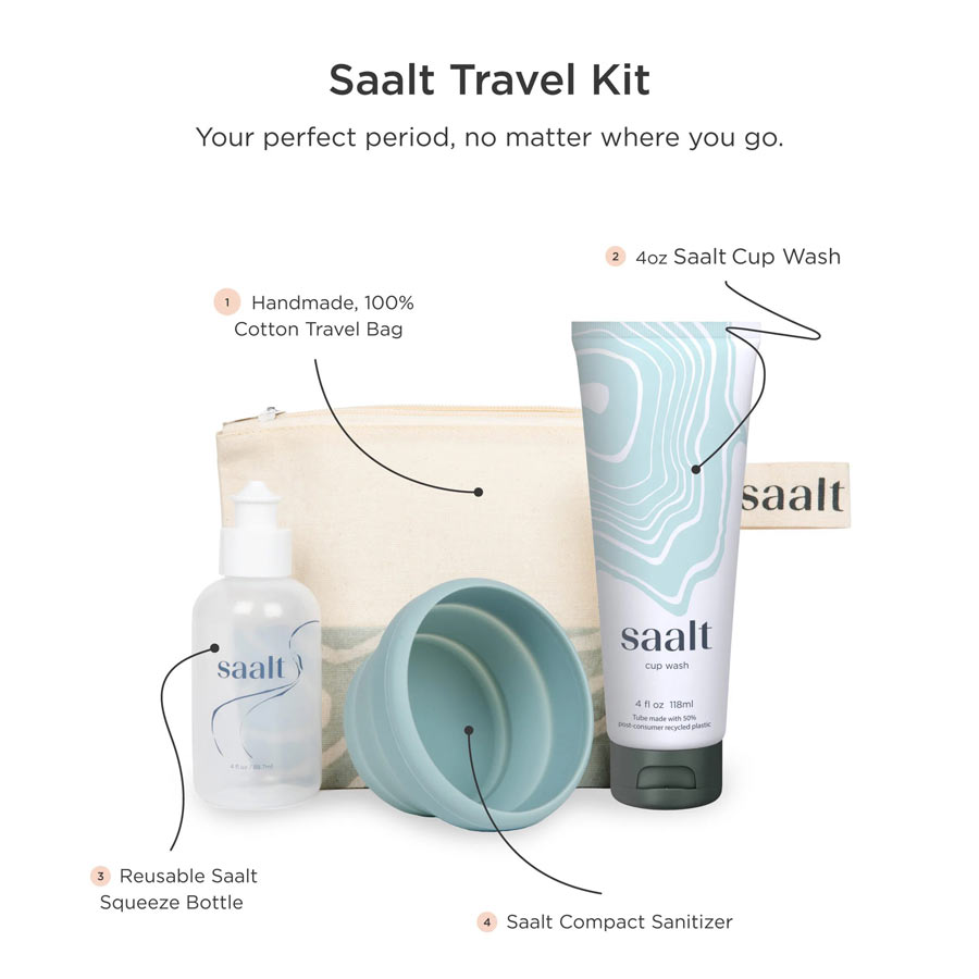 Saalt Menstrual Travel Kit