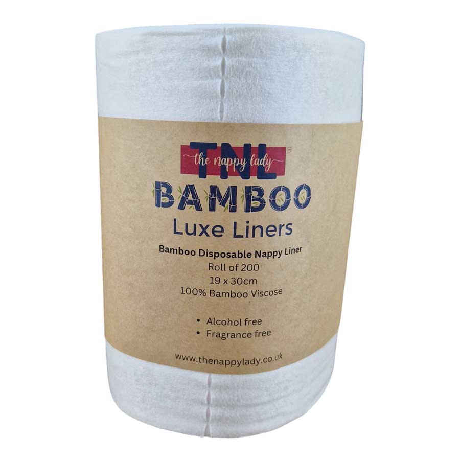 200 Bamboo Luxe Nappy Liners - Double Size Roll- Nappy Lady