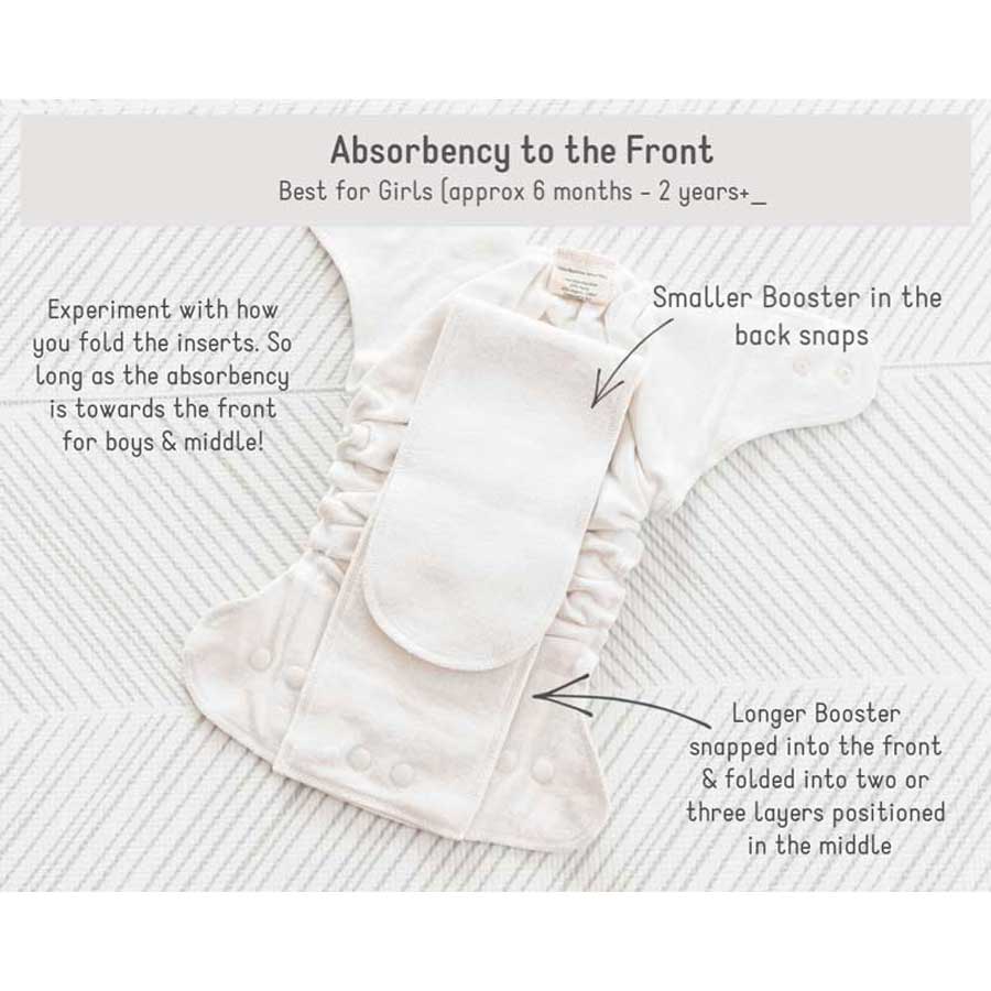 Baby BeeHinds Hemp Fitted Nappy - The Nappy Lady UK