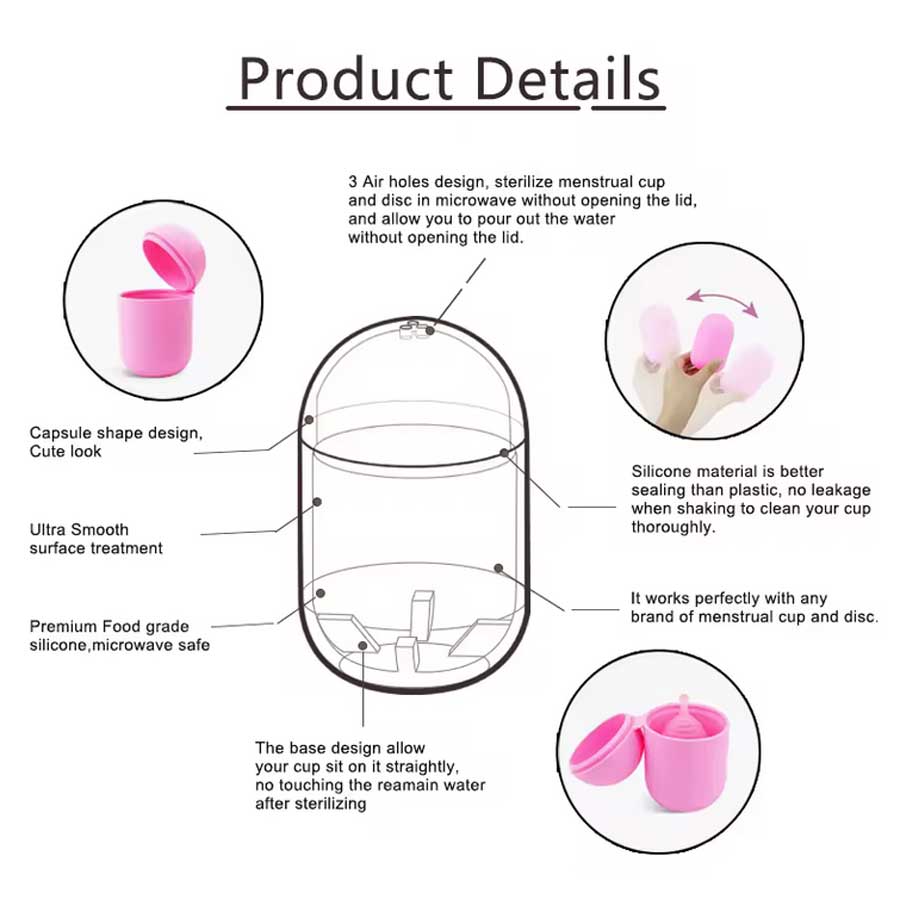 Menstrual Cup Steriliser Silicone Egg