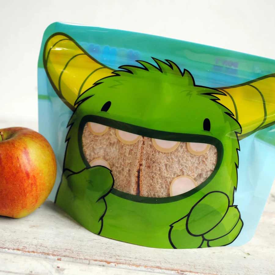 Nom Nom Reusable Monster Sandwich Bag