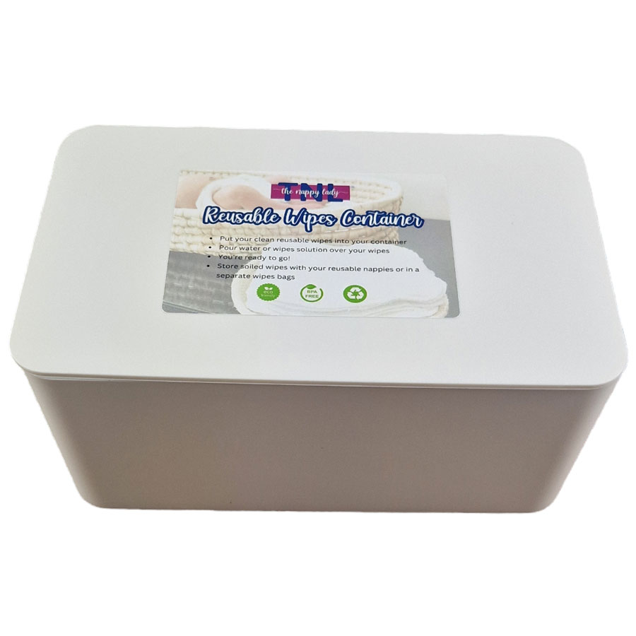 Reusable Wipes Container By The Nappy Lady